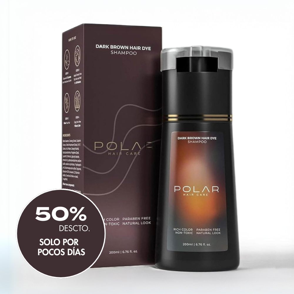Shampoo Tinte Polar - Tiñe tus canas en 10 Minutos